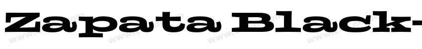 Zapata Black字体转换